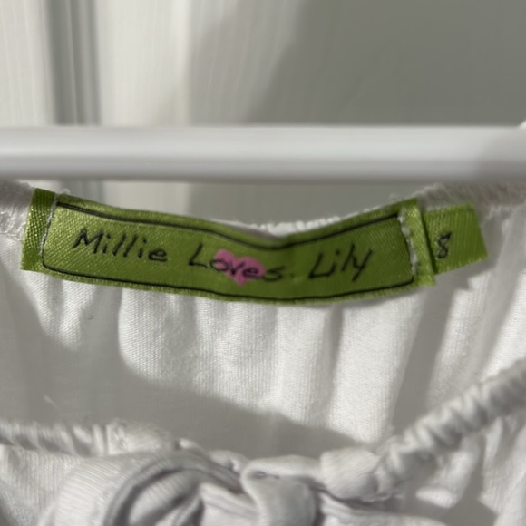 Size 8 white dress by Millie loves Lily - Picture 3 of 3
